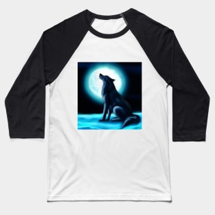 Wolf moon Baseball T-Shirt